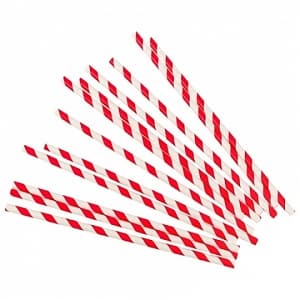 Трубочки красные полоски/12шт Трубочки красные полоски/12шт