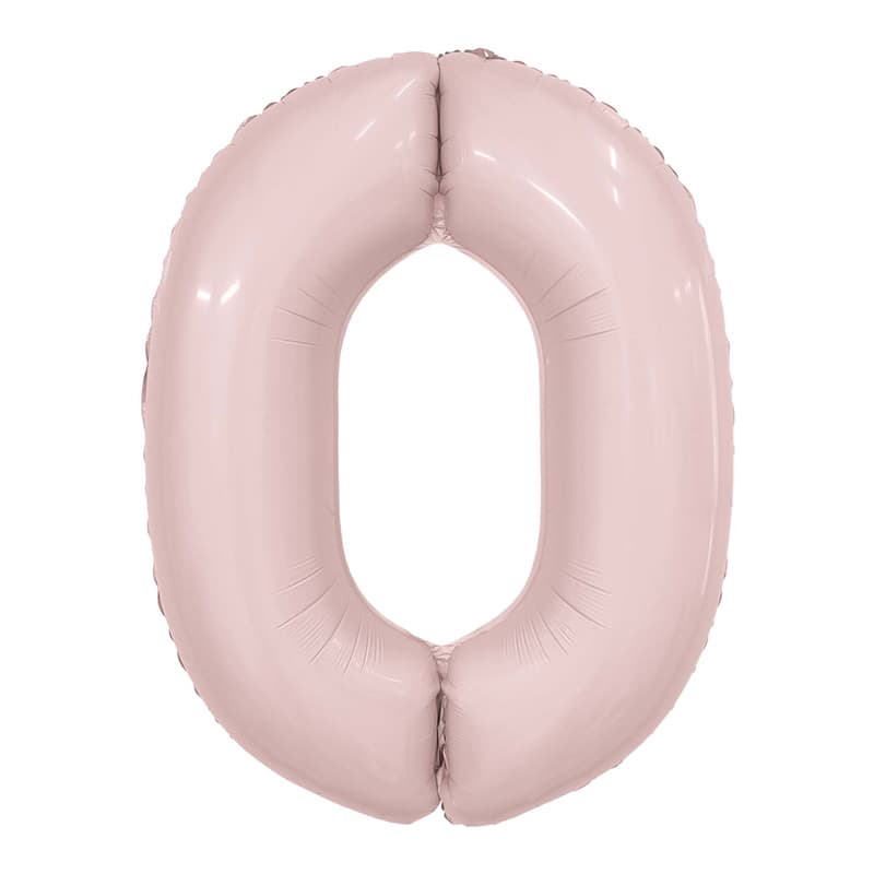 Цифра 100 см пыльная роза Slim 0