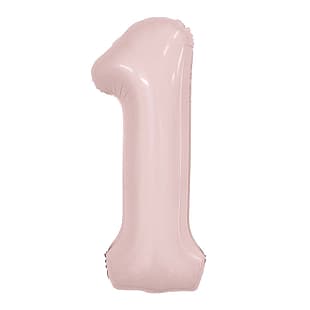 Цифра 100 см пыльная роза Slim 1