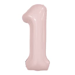 Цифра 100 см пыльная роза Slim 1