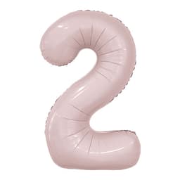 Цифра 100 см пыльная роза Slim 2