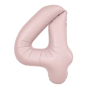 Цифра 100 см пыльная роза Slim 4