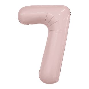 Цифра 100 см пыльная роза Slim 7