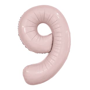 Цифра 100 см пыльная роза Slim 9