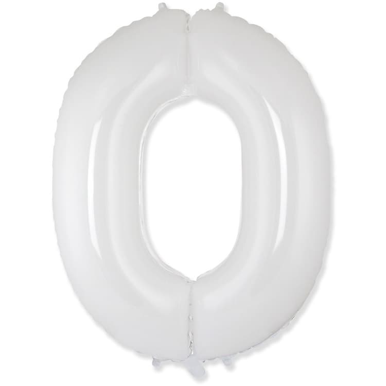 Цифры 100 см белые 0