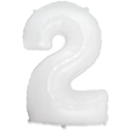 Цифры 100 см белые 2