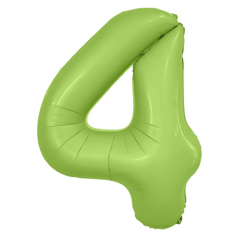 Цифры 100 см фисташка сатин Slim 4