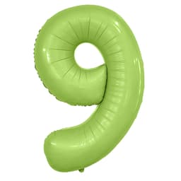 Цифры 100 см фисташка сатин Slim 9