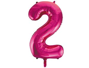 Цифры 100 см Фуксия 2