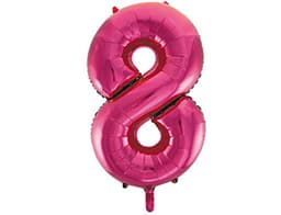 Цифры 100 см Фуксия 8