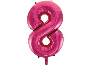 Цифры 100 см Фуксия 8