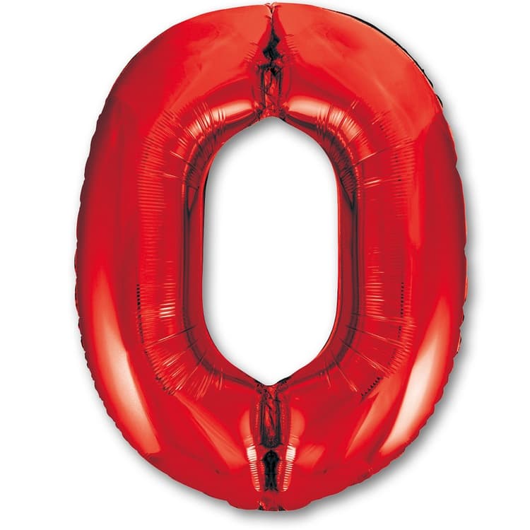 Цифры 100 см красные 0