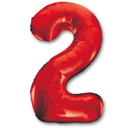 Цифры 100 см красные 2