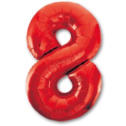 Цифры 100 см красные 8