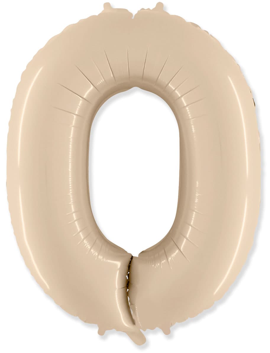 Цифры 100 см кремовые 0