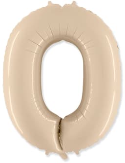 Цифры 100 см кремовые 0