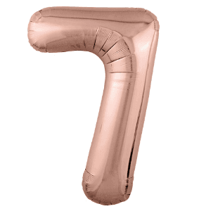 Цифры 100 см розовое золото 7 Цифры 100 см розовое золото 7