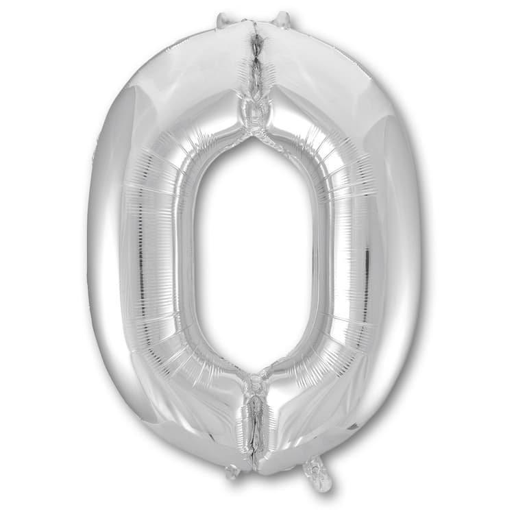 Цифры 100 см серебро 0