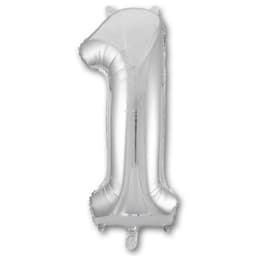 Цифры 100 см серебро 1