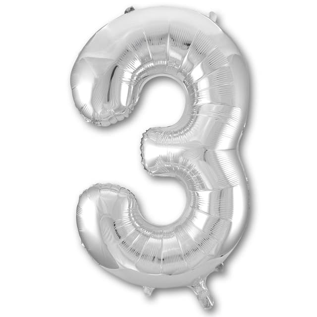 Цифры 100 см серебро 3 Цифры 100 см серебро 3