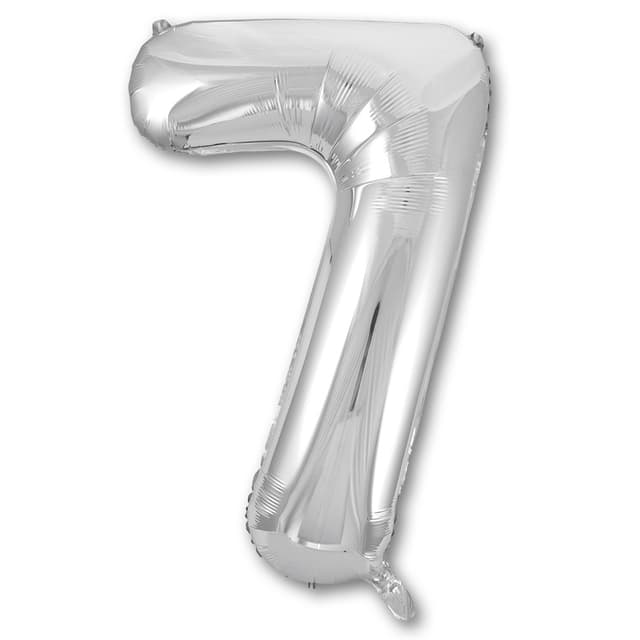 Цифры 100 см серебро 7 Цифры 100 см серебро 7