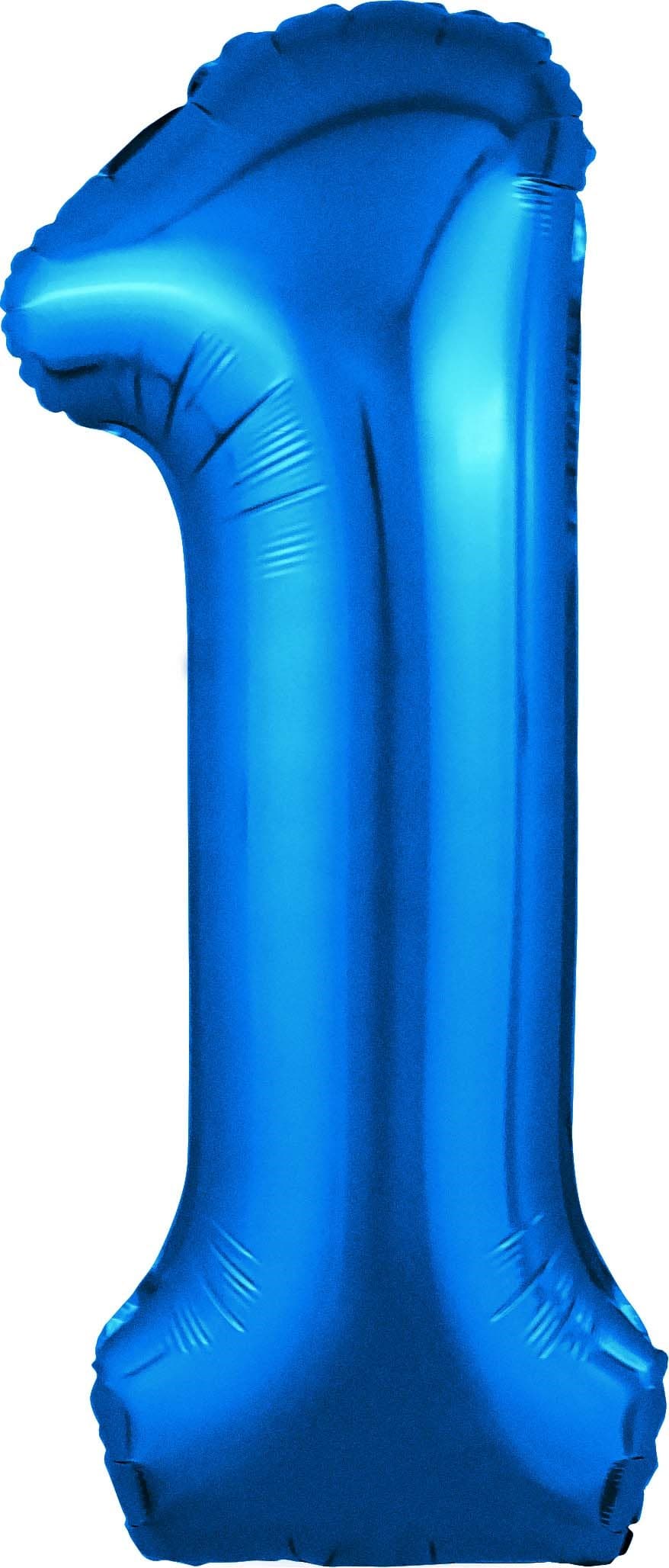 Цифры 100 см синие 1