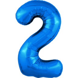 Цифры 100 см синие 2