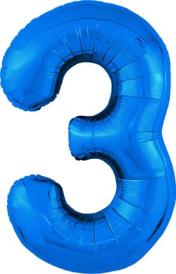 Цифры 100 см синие 3
