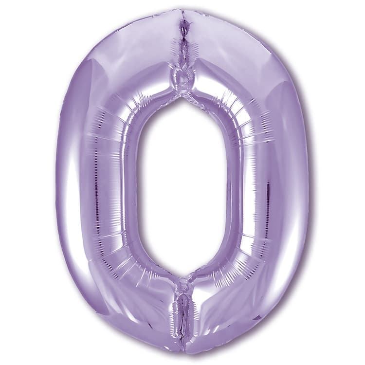 Цифры 100 см сиреневые Lavender Slim 0