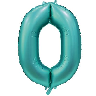 Цифры 100 см тиффани Slim Сатин Teal 0