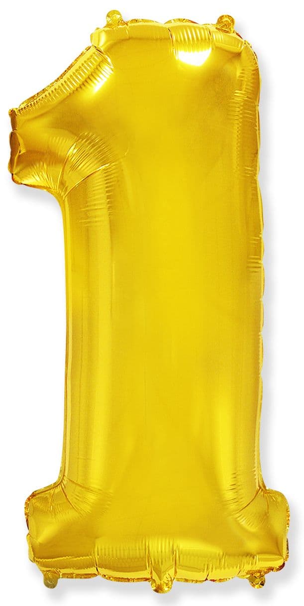 Цифры 100 см золото 1