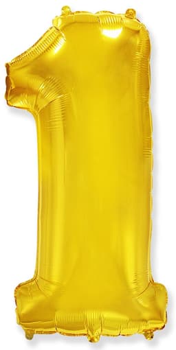 Цифры 100 см золото 1