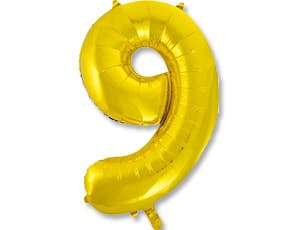 Цифры 100 см золото 9 Цифры 100 см золото 9