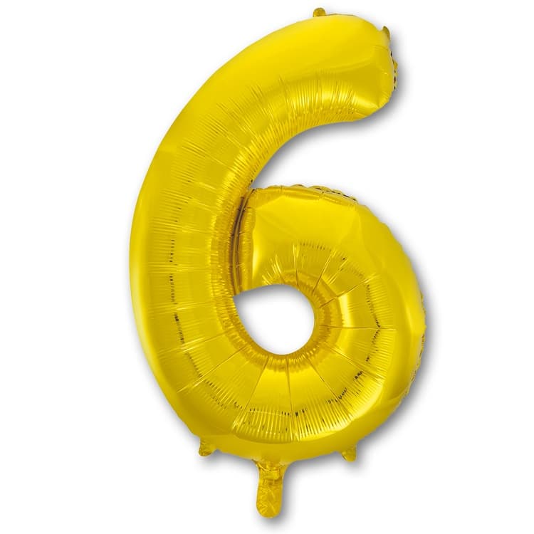 Цифры 40 см золото 6