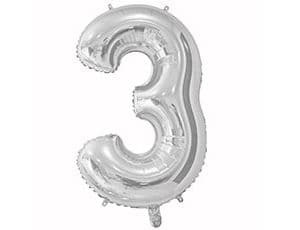 Цифры 65 см серебро 3