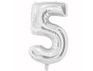 Цифры 65 см серебро 5 Цифры 65 см серебро 5