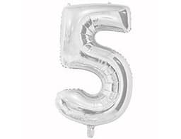Цифры 65 см серебро 5