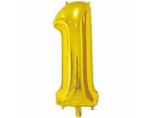 Цифры 65 см золото 1