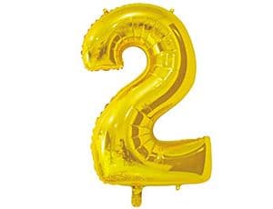 Цифры 65 см золото 2