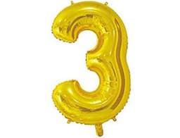 Цифры 65 см золото 3