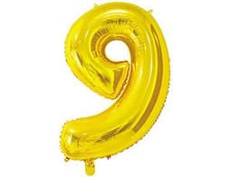 Цифры 65 см золото 9