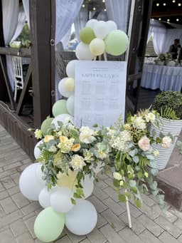 Цветочный мольберд «vanila wedding» №1