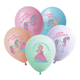 V 12/30 см Принцесса Мия и Единорог Ассорти Пастель