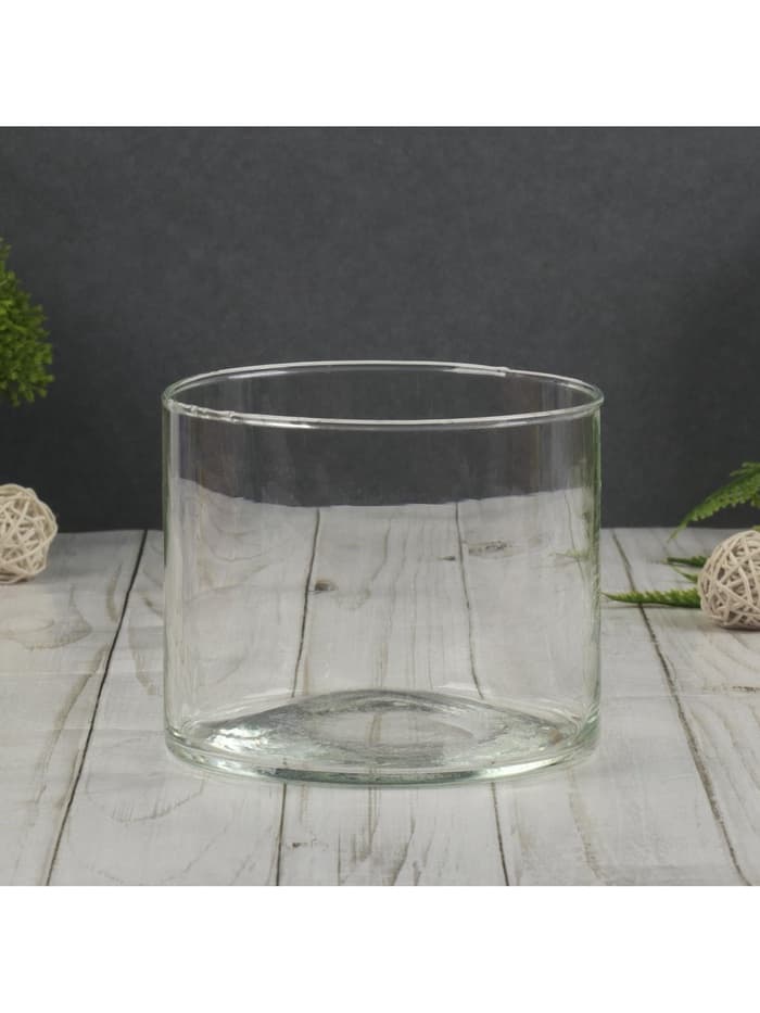 Ваза «Иберетта-100», 800 мл, 10×12 см, стекло, прозрачная