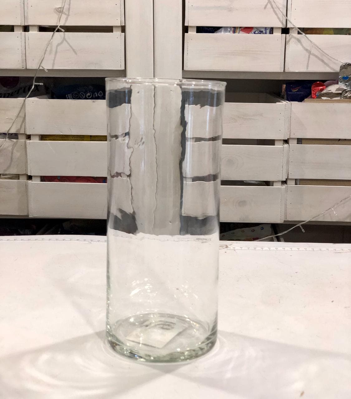 Вазон стеклянный 24,5*10,5