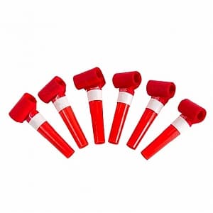 Языки-гудок красный 6,5см/6шт/