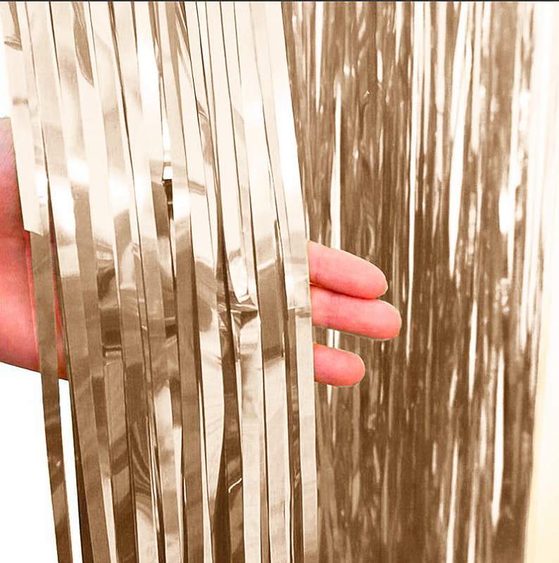 Занавес "Дождик" Айвори 2 м*1 м