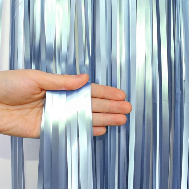 Занавес Дождик голубой,матовый 1м х 2м Занавес Дождик голубой,матовый 1м х 2м