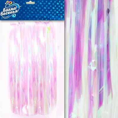 Занавес Дождик хамелеон прозрачный голография, 2м х 1м Занавес Дождик хамелеон прозрачный голография, 2м х 1м