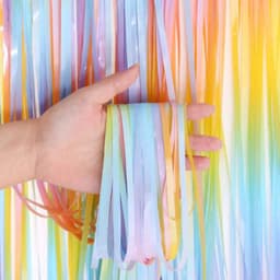 Занавес "Дождик Макаронс" Разноцветный 2 м*1 м